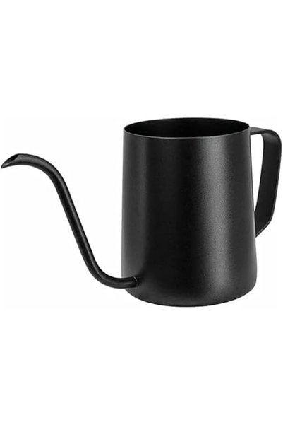 Taimi Coffee Kettle, Stylish Pot withLong Narrow Drip Cup-BLACK-Stainless Ste...