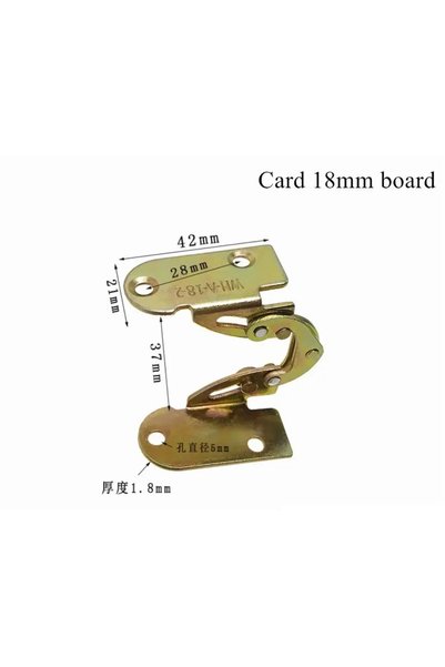 Choice 18mm 1pcs 180 Degree Flap Hinge Iron Hidden Folding Hinge for Dining T...