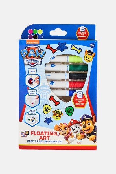 PAW PATROL 6 Pcs Floating Art Markers Set, Multicolor