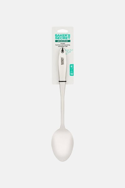 Baker's Secret Stainless Steel Serving Spoon, Silver