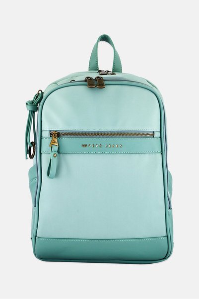 Pepe Jeans Women Brand Logo Backpack, Sage Green