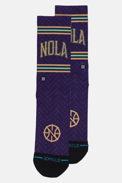 Stance Men Embroidered Logo NBA Crew Socks, Multicolor