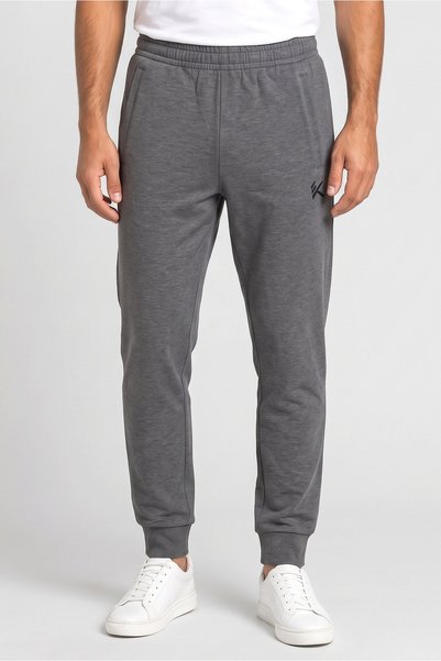 Anta Men Regular Fit Outdoor Sweatpants, Grey