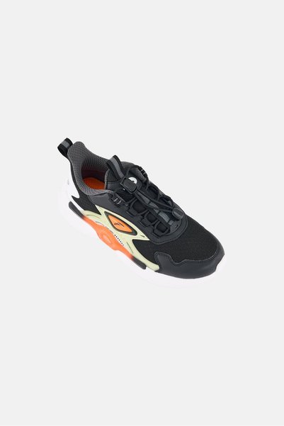 Anta Kids Boy Lace Up Sneakers, Black
