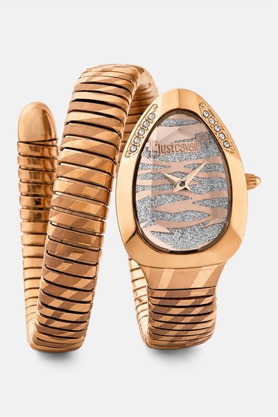 Just Cavalli Women JC1L225M0055 Quart Stainless Steel Watch 25 mm, Rose Gold
