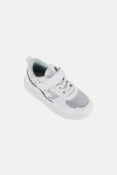Anta Kids Boy Brand Logo Velcro Closure Outdoor Shoes, White