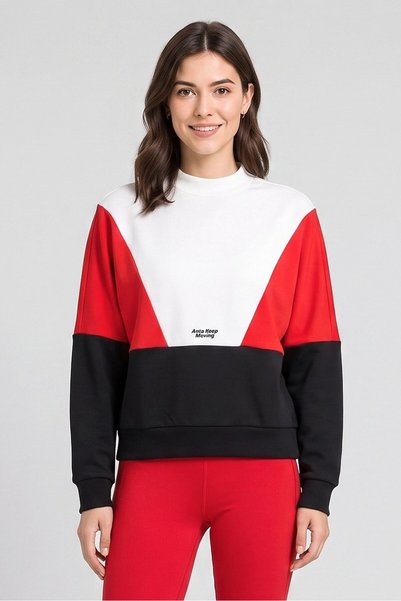 Anta Women Sportswear Fit Long Sleeve Outdoor Sweatshirt, Multicolor