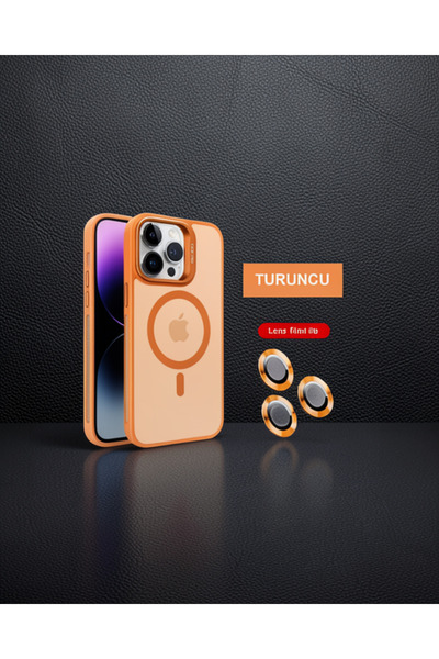 teknodayım غطاء حماية جوكو لهاتف ابل ايفون 14 برو ماكس فليت لينس ماجسيف - برت...