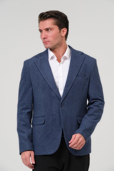 VALUE FASHION Men's Slim Fit Cashmere Jacket, Coat, Overcoat