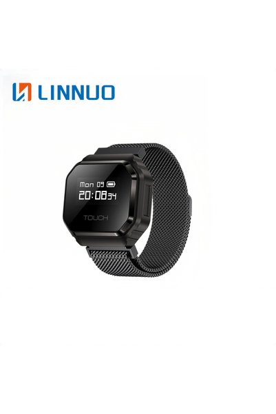 Generic LINNUO 2 in 1 Smart Ring Watch 0.49 Inch OLED Touchscreen 5ATM Waterp...