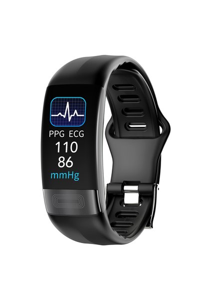 Generic ساعة ذكية مقاومة للماء IP67 مع وظائف ECG وPPG وHRV وSPO2، سوار ذكي لت...