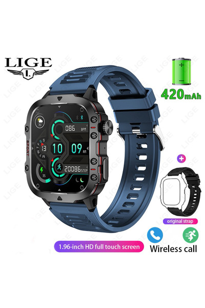 Generic LIGE Bw0667 0667 BT Call Smartwatch Waterproof Men Health Bracelet 1....