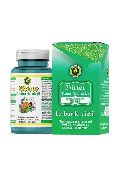 HYPERICUM Bitter Ierburile Vietii Hypericum, supliment alimentar din 21 de pl...