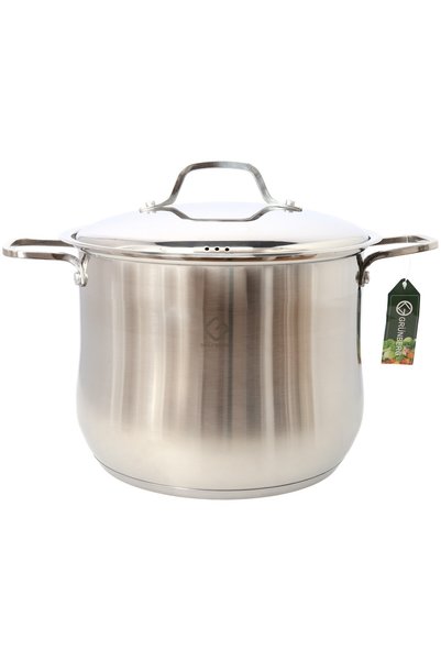 GRÜNBERG Set 2 x Oala Inox cu Capac , 20 Cm , 5.7 L , Grunberg Gr3120