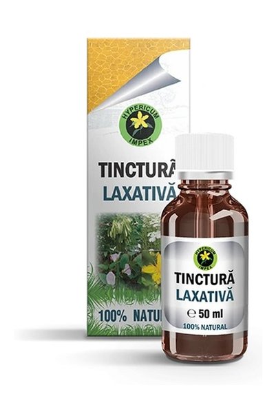 HYPERICUM Tinctura Laxativa Hypericum, supliment alimentar din 8 plante (brus...
