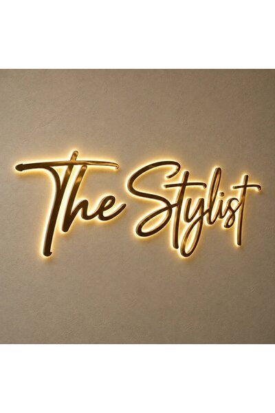 Generic Brand Business Sign – Cursive Metallic Backlit