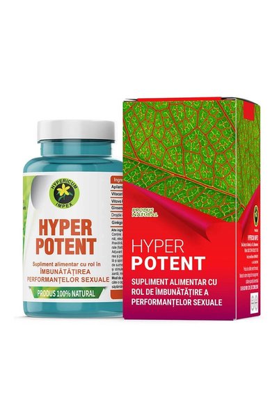 HYPERICUM Hyper Potent Hypericum, supliment alimentar cu ginseng, ginkgo, mac...