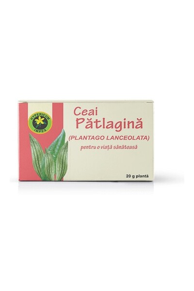HYPERICUM Ceai Patlagina Hypericum, supliment alimentar din frunze de patlagi...