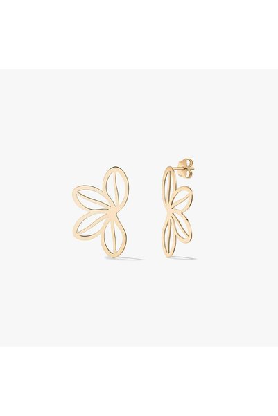 Indira Jewelry Cercei din aur Half Wildflower