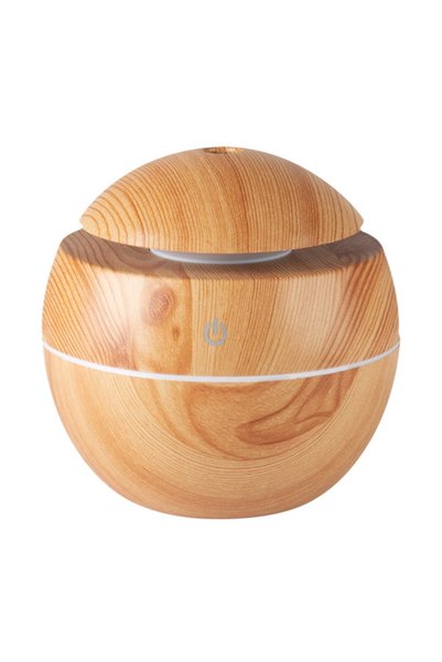 LCA Difuzor Electronic pentru Aromaterapie Rotund Maro-Cires, Capacitate 130 ml