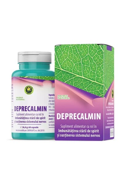HYPERICUM Deprecalmin Hypericum, supliment alimentar cu GABA, L-arginina si v...