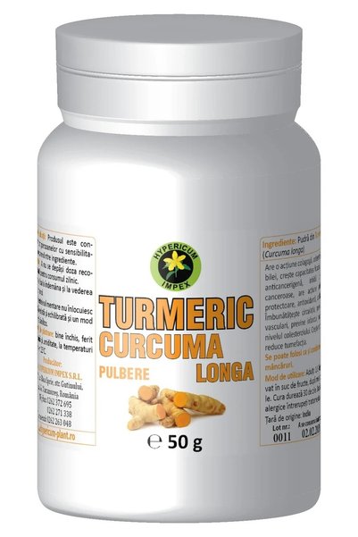 HYPERICUM Turmeric Pulbere Hypericum, supliment alimentar din radacina de tur...