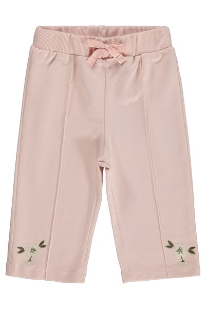 Civil Baby Floral Embroidered 6-18 Months Sweatpants - Pink