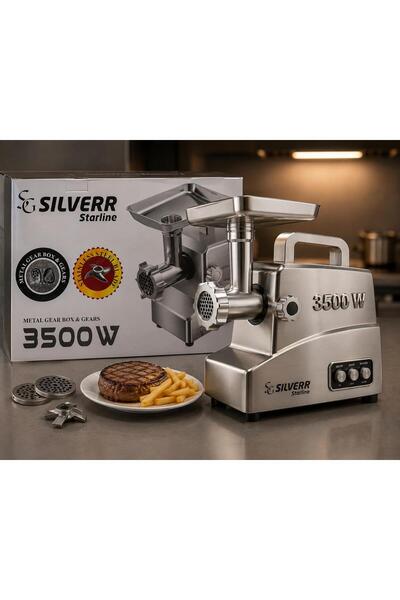 KANOVA SİLVERR STARLİNE TURBO FORCE 3500W KIYMA MAKİNASI