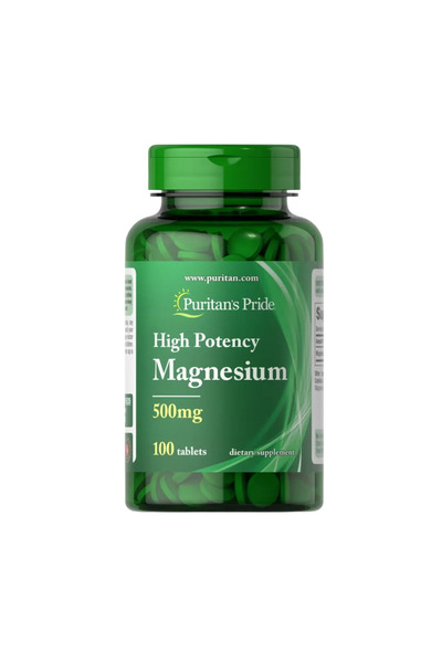 Puritan's Pride Magnesium 500mg Supplement Tablets 100s