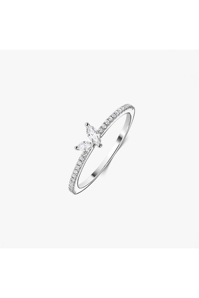 Indira Jewelry Δαχτυλίδι Yuna από λευκόχρυσο – Διαμάντια