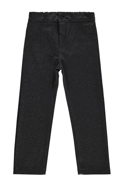 Civil Girls Glittery Tights for 6-9 Years Old - Black