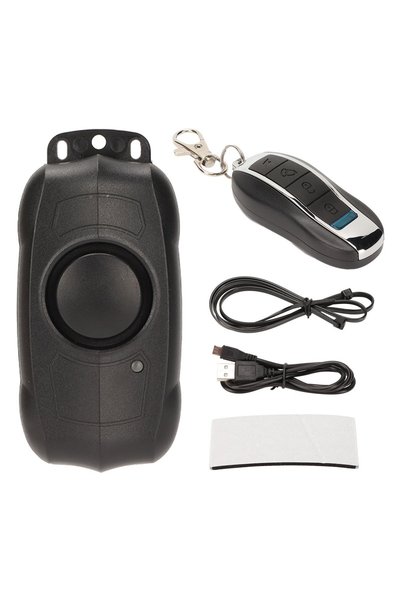 Noonedibs Alarmă wireless pentru bicicletă, IP55, impermeabilă, prevenind fur...