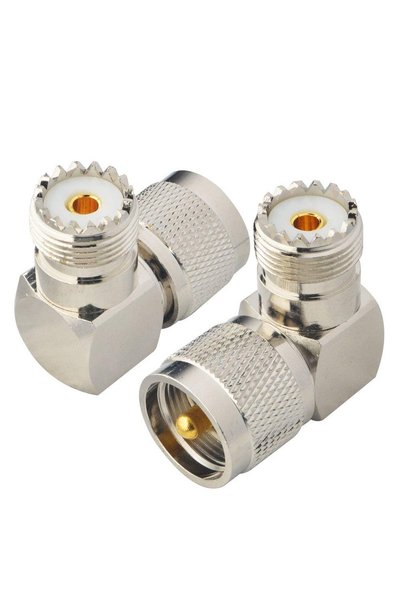 Noonedibs Conector UHF mascul la UHF feminin, conector SO239 PL259, conector ...