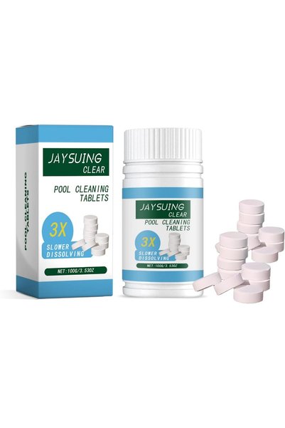 Generic عوامة تنظيف حمام السباحة مع أقراص تنظيف 100 جرام مناسبة للاستخدام الم...