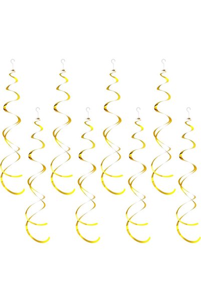 Generic Gold Ceiling Swirl 30 Pcs Foil Party Streamers Decorations Ceiling De...