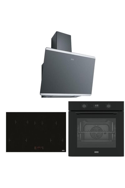 Franke Airfry+ Elektirikli Ocaklı Set (FPJ 615 SS Davlumbaz + FRSM 704 BK Oca...