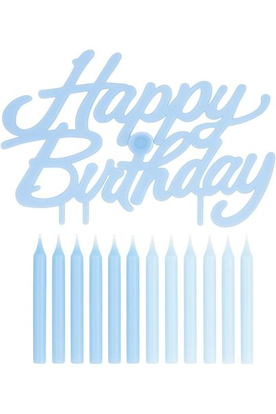 Generic Blue Birthday Party Candle for Table Top Decoration – Ideal for Birth...