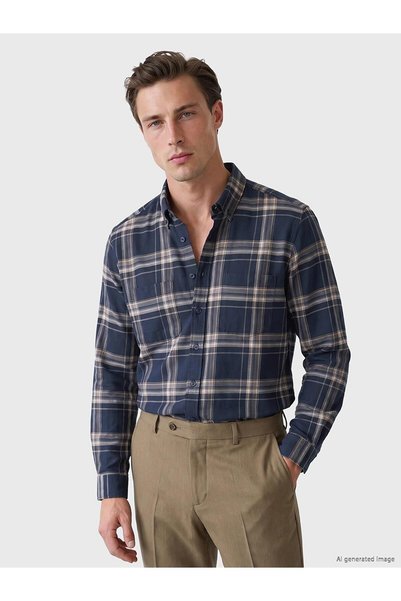 LC Waikiki Regular Fit Gabardine Men's Shirt (W6)