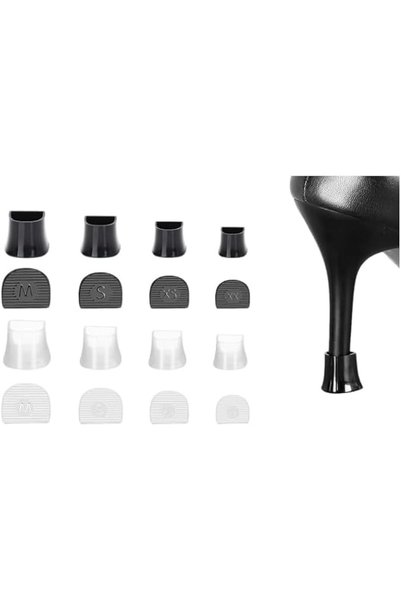 YRQX 8 Pairs of High Heeled Shoes Protectors, Heel Repair Caps and Heel Plugs...