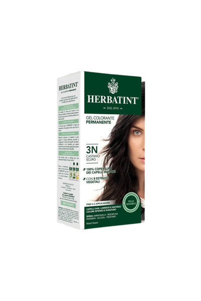 Herbatint 3N Dark Chestnut Permanent Herbal Hair Colour Gel 150mL