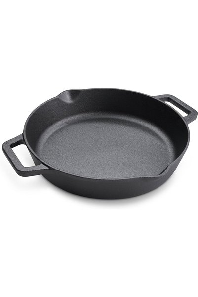 Generic Cast Iron Dual Handle Fry Pan 24 cm | Cast Iron Skillet | Induction F...