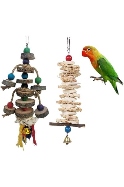 Generic 2Pack Bird Toys Parrot Chew Toy,Suitable for African Gray Parrots, Co...