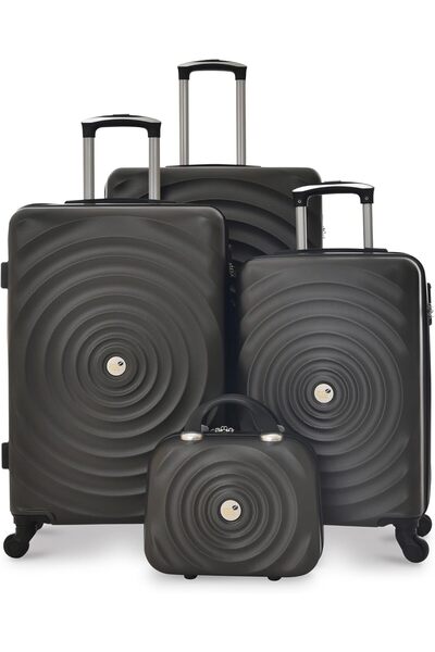 Generic 4 Wheels Set of 4 Trolley Bags, Hard Case ABS, 360º Wheeling Carry on...