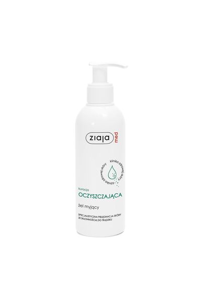 Ziaja Gel de curățare MED Tratament Purifiant pentru ten mixt, gras și predis...