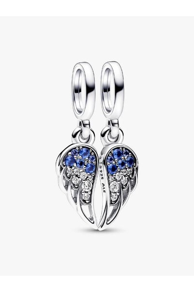 Pandora Sparkling Angel Wings Charm Pendant, Two-Piece Set