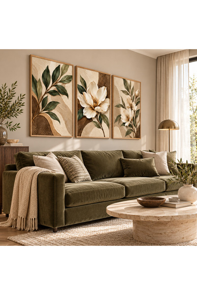 TekTablo Set de picturi cu design modern, 3 piese, pictură decorativă de pere...