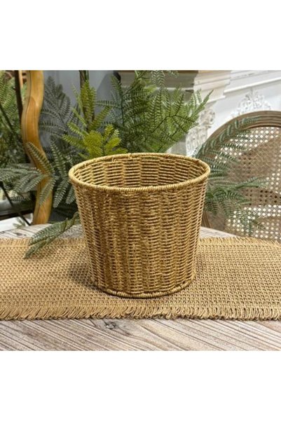 SPR Round wicker basket سلة خوص مدورة