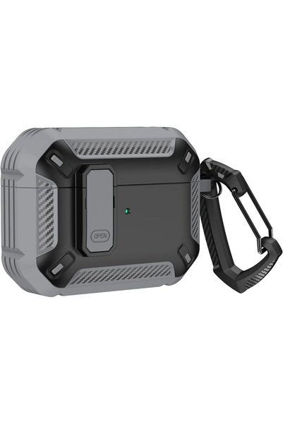 Generic Lock Case for AirPods Pro 3 Cover (Gray)