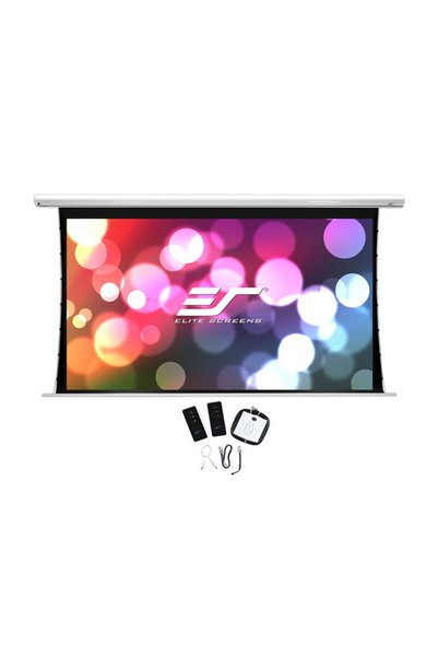 Elite Screens Ecran de proiecție electric profesional, montabil pe perete/tav...