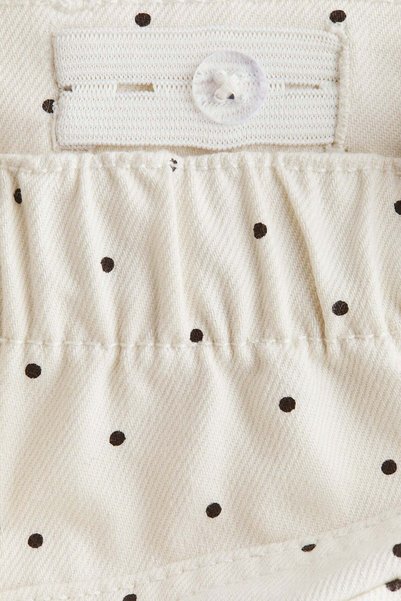 H&M Cotton twill barrel trousers